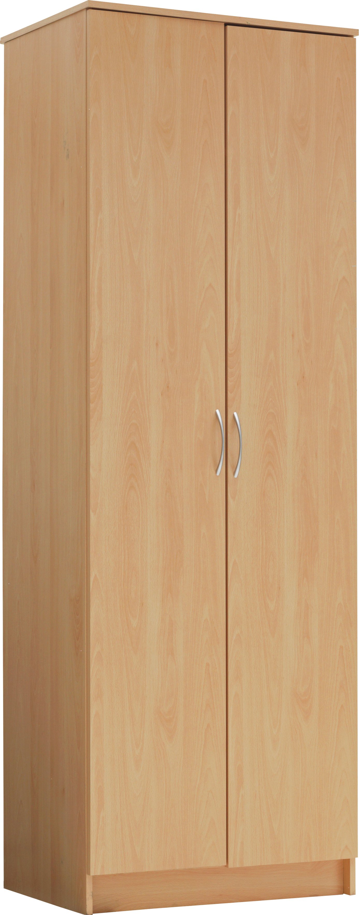 Argos Home Cheval 2 Door Wardrobe - Beech Effect