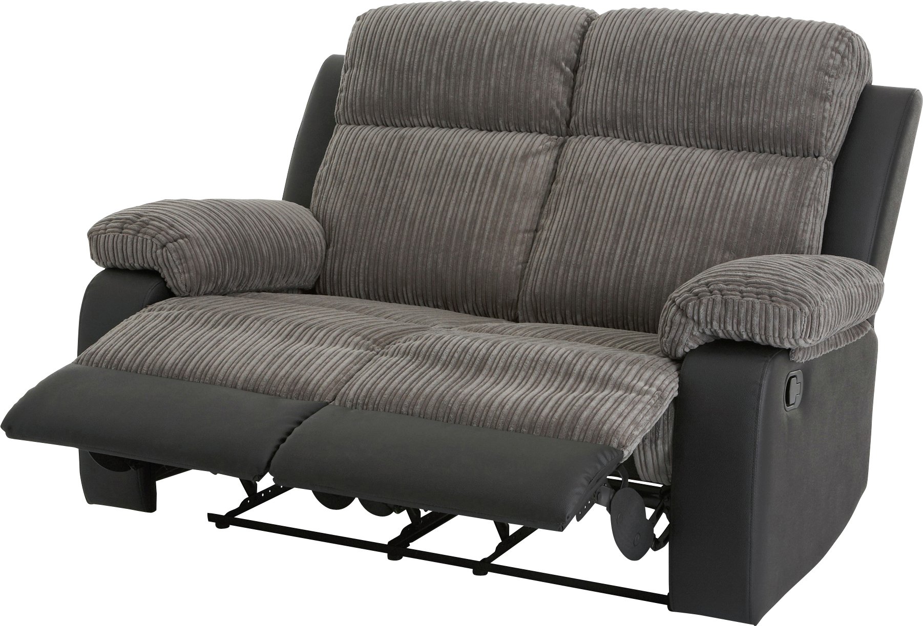 Collection Bradley Pair of 2 Seat Recliner Sofas Charcoal (2376622