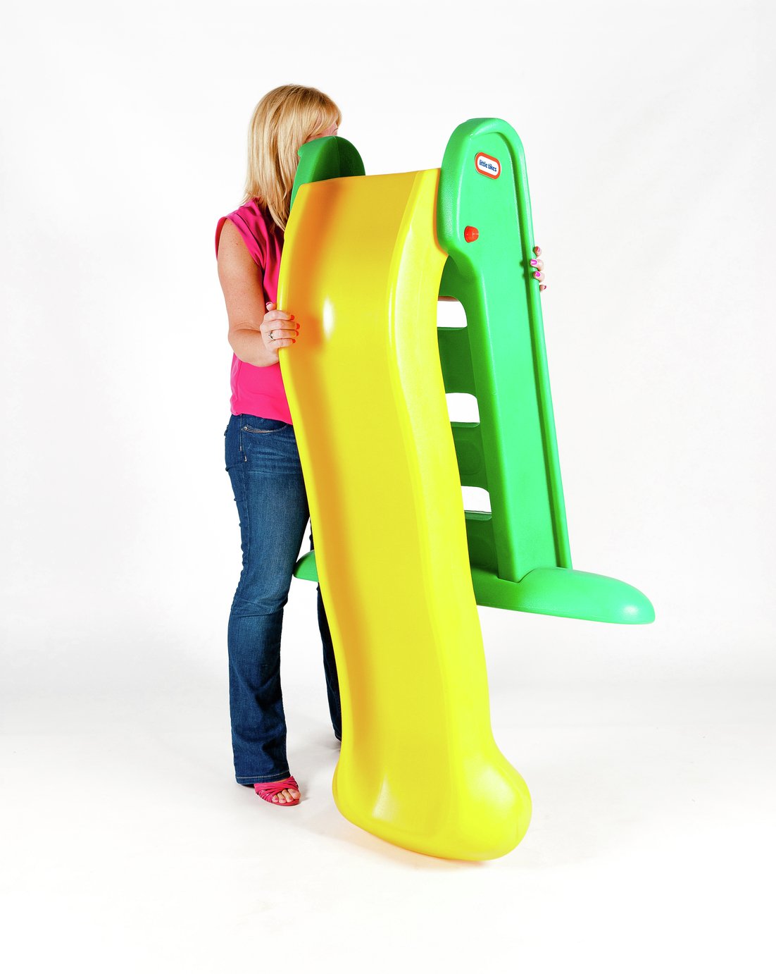 little tikes easy store giant green slide