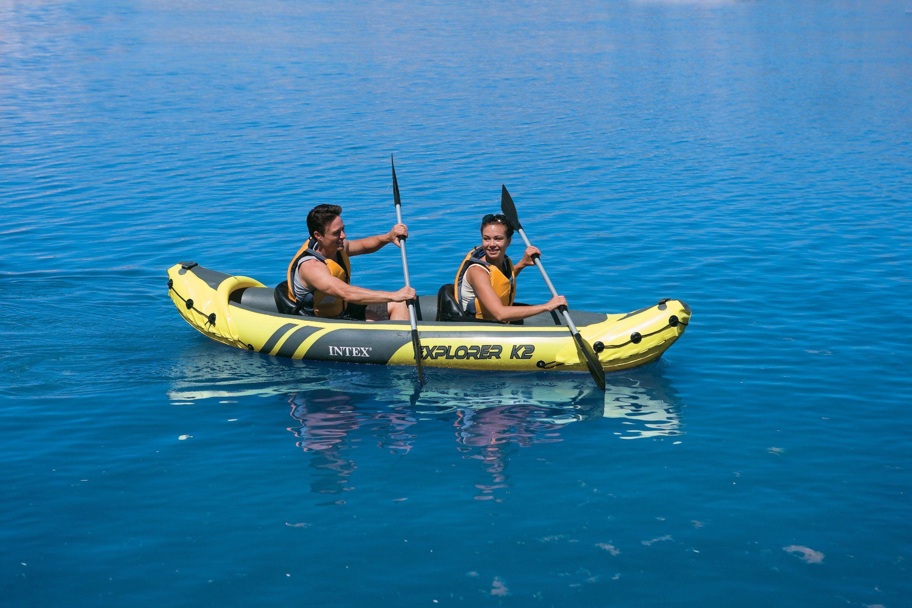 Intex Explorer K2 Kayak - Yellow and Black