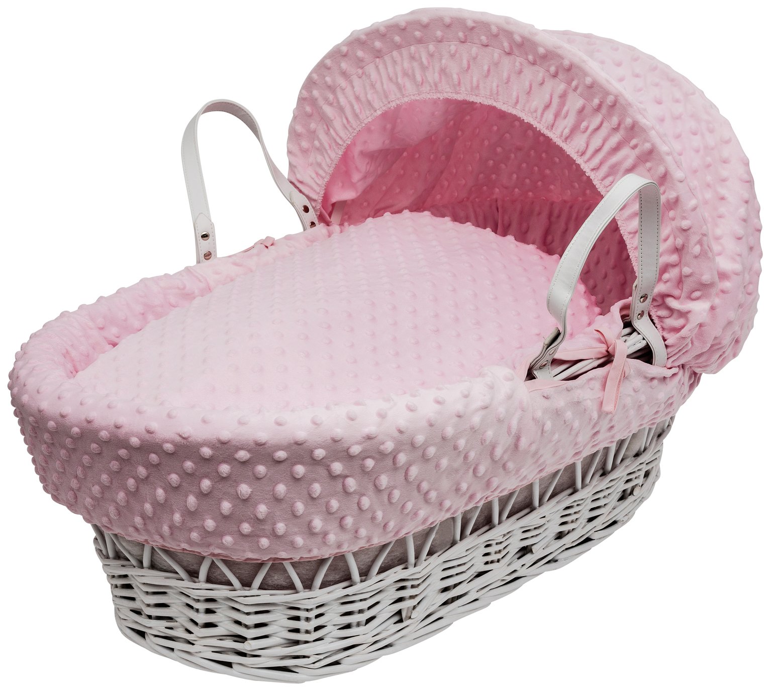 argos pink moses basket