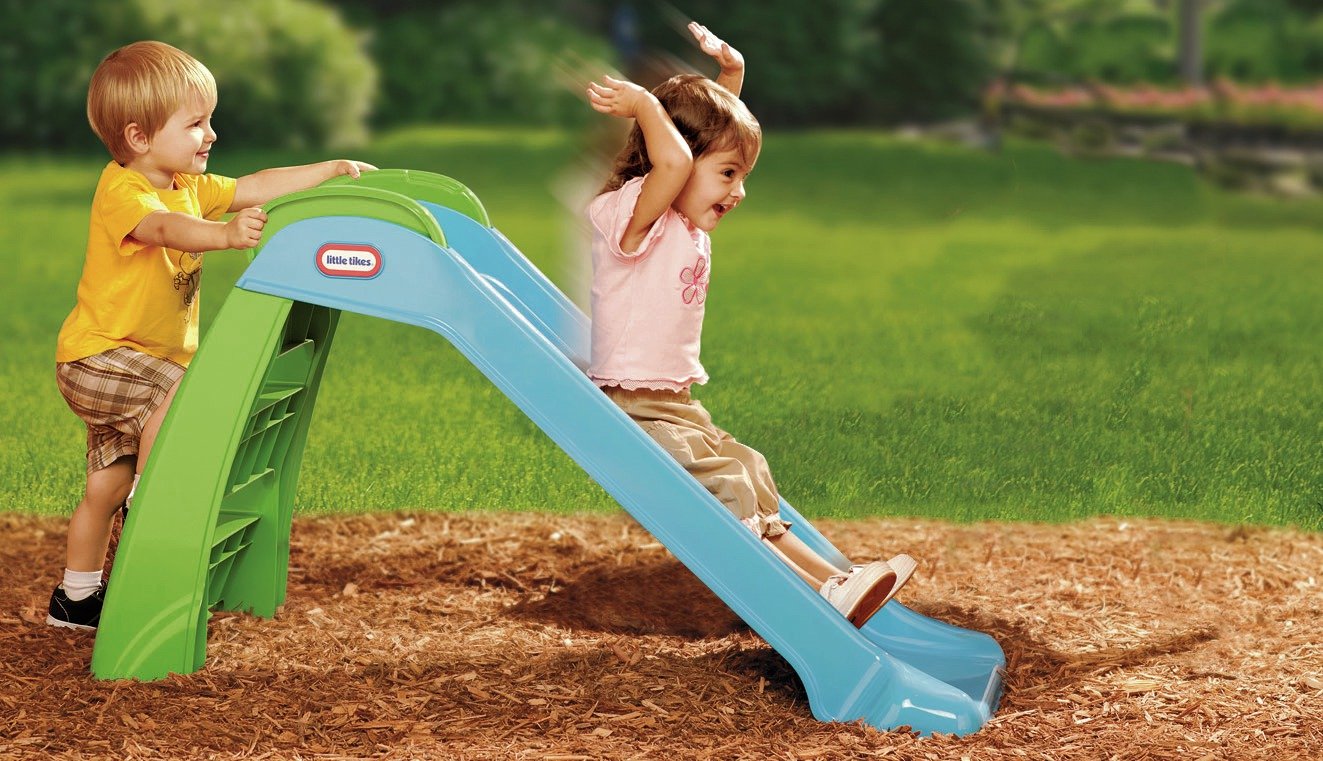 little tikes garden slide