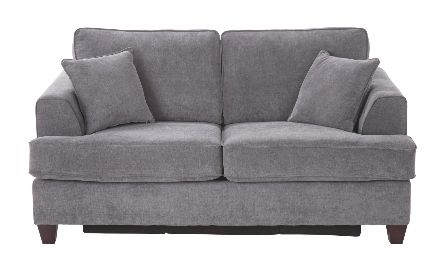 Argos Home -  Camden 2 Seater Sofa Bed - Pewter + Black Legs