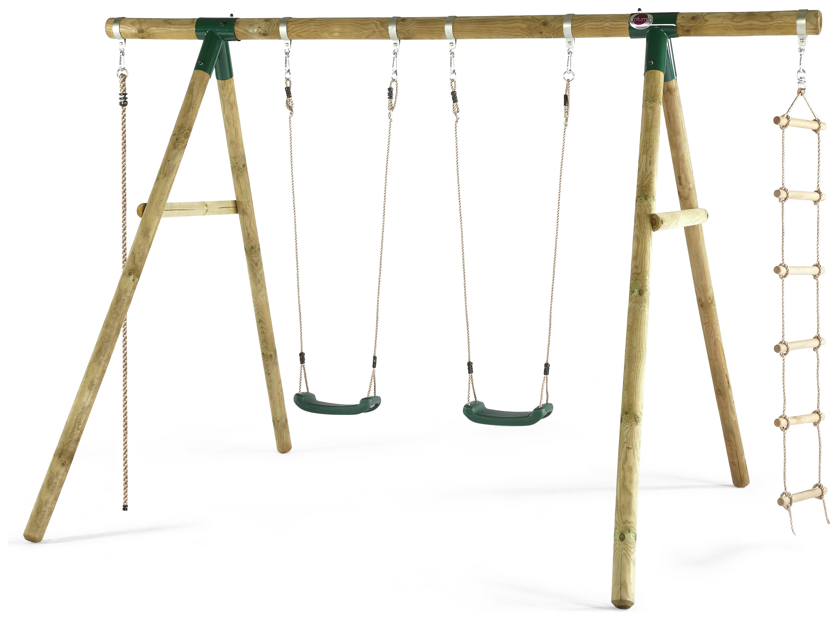 Plum Gibbon Wooden Garden Swing Set