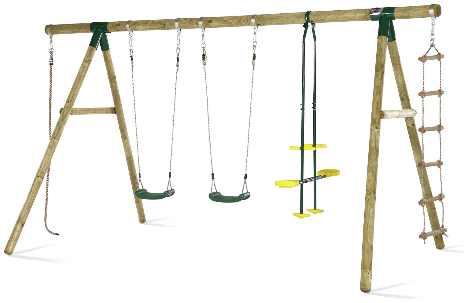 Plum Orang-Utan Wooden Garden Swing Set