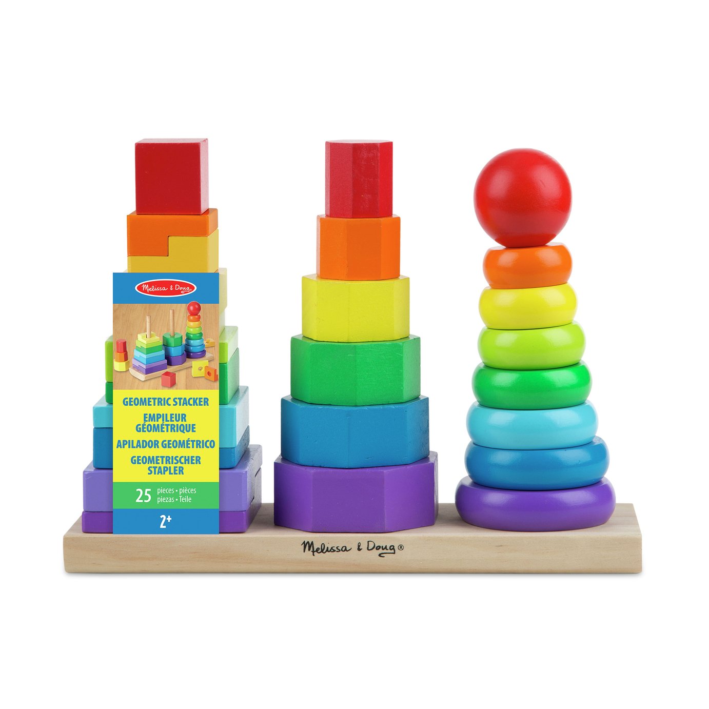 UPC 000772105675 product image for Melissa and Doug - Geometric Stacker | upcitemdb.com