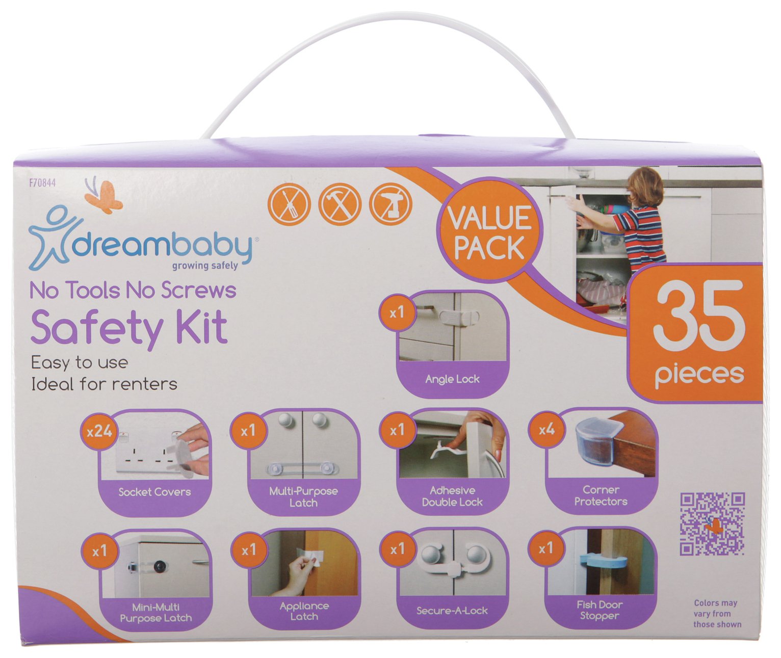 Dreambaby No Tools-No Screws 35 Piece Boxed Safety Kit