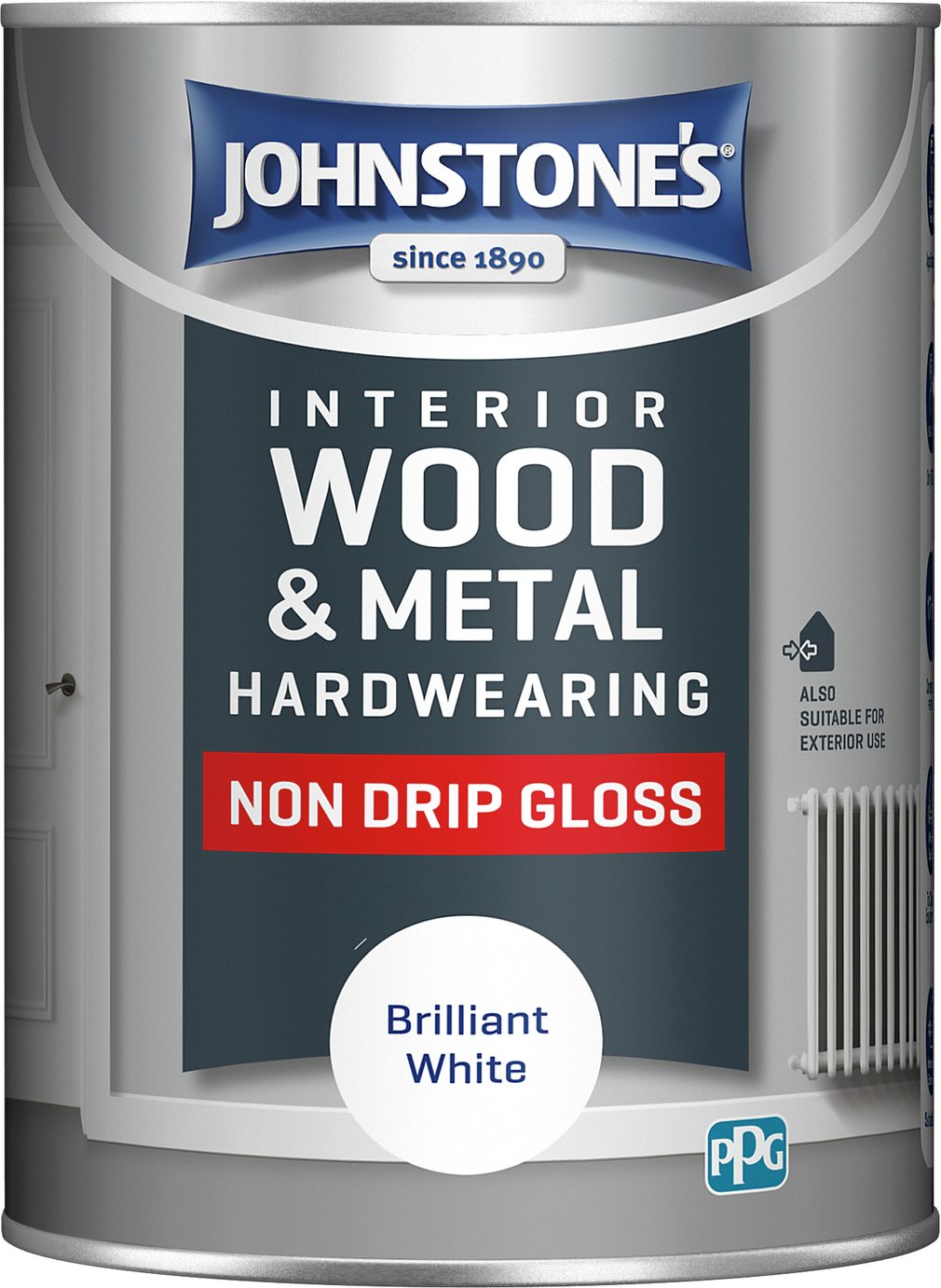 EAN 5010426738925 product image for Johnstones 1.25L White Non Drip Gloss | upcitemdb.com