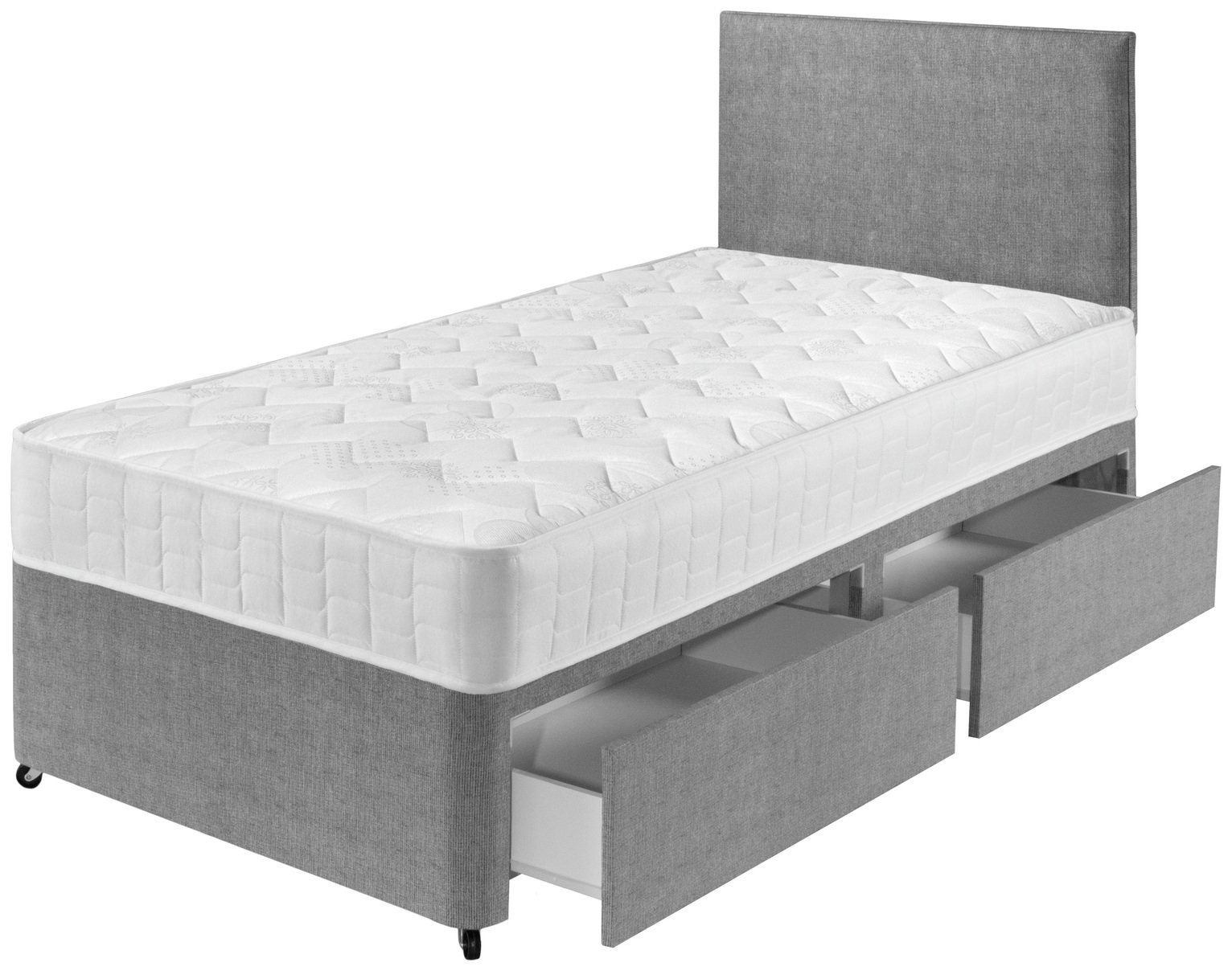 Airsprung Elmdon Deep Ortho Single 2 Drawer Divan Bed at Argos