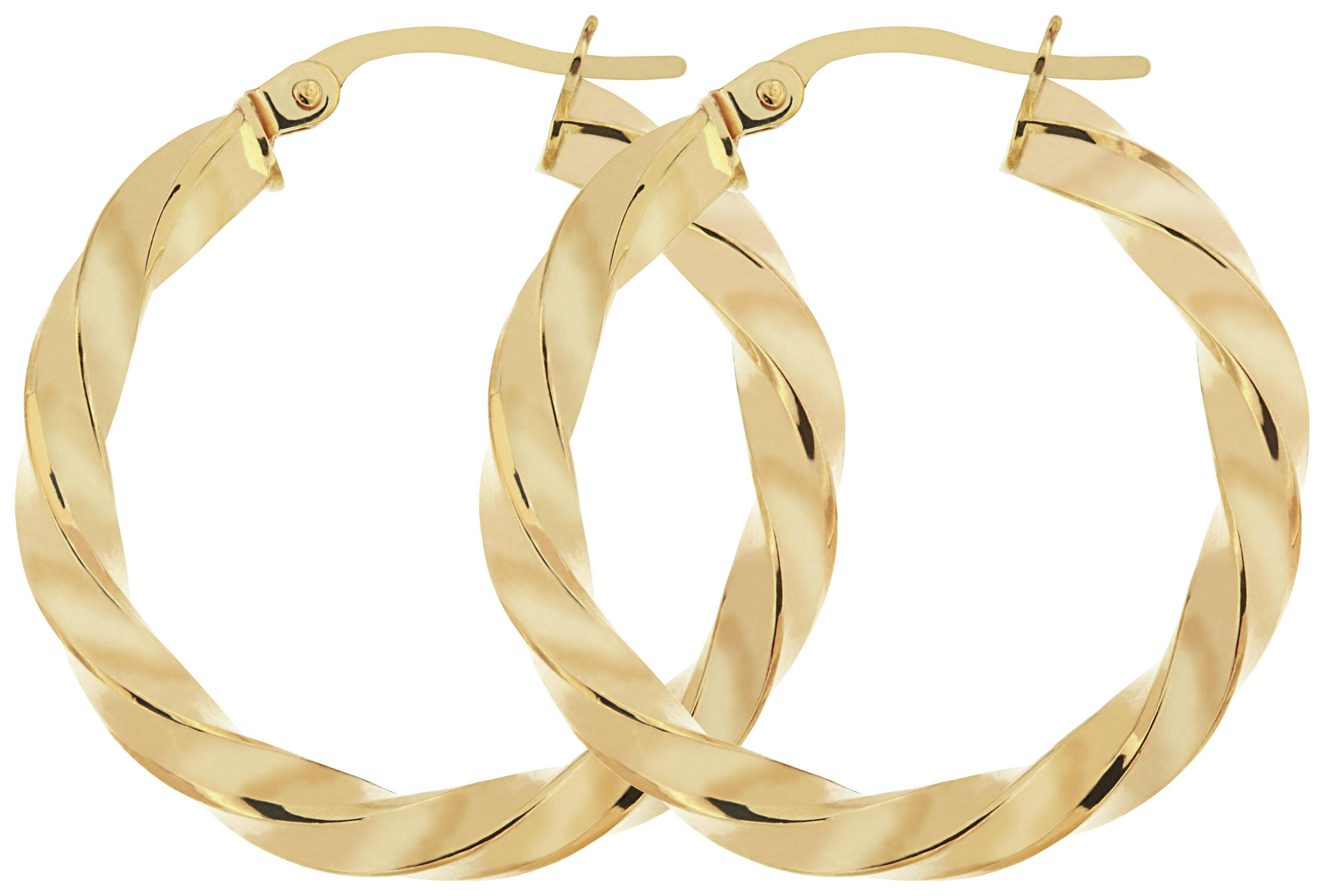 EAN 5055860300024 product image for Bracci 9ct Gold Twist Hoop Earrings | upcitemdb.com