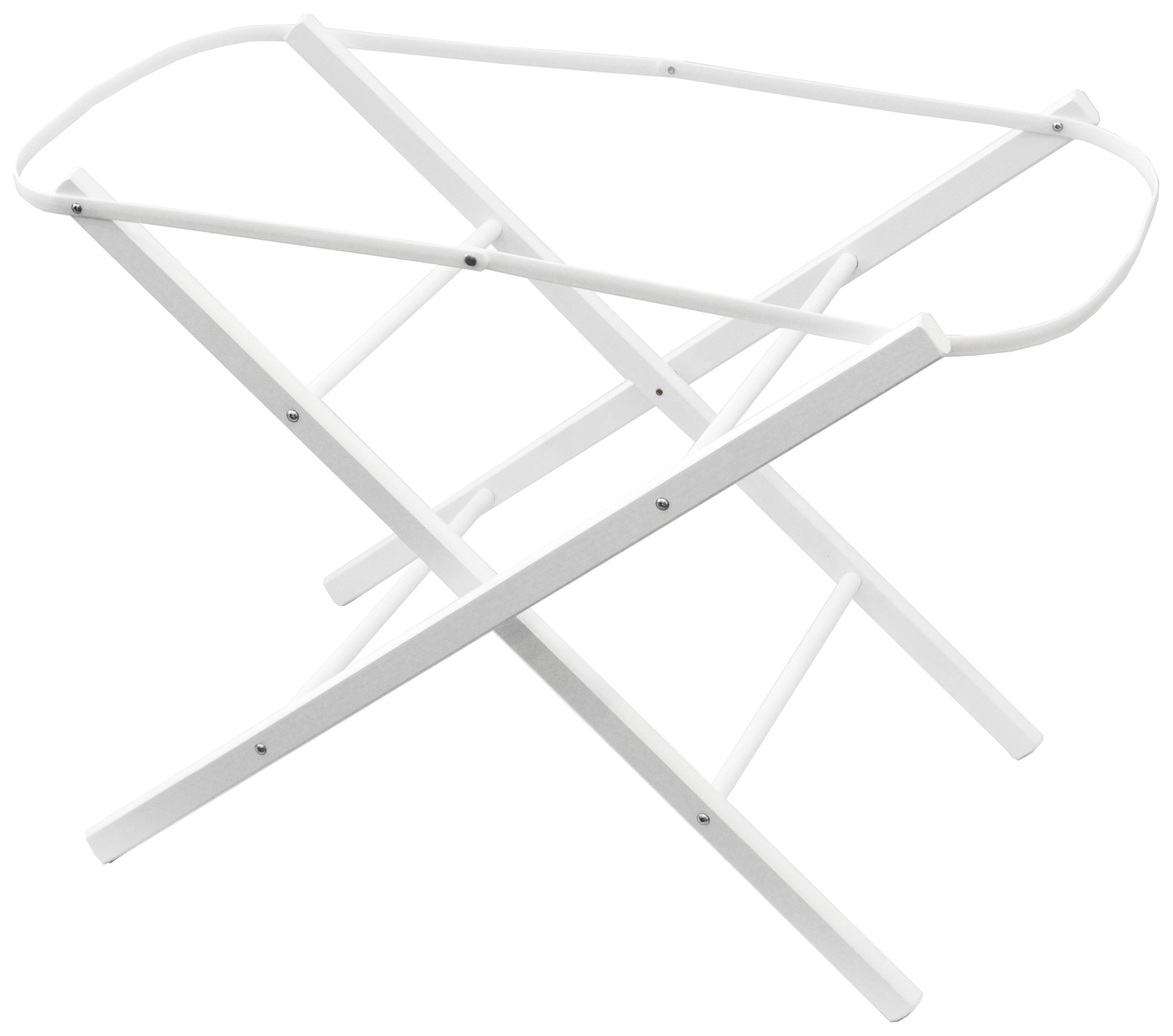 Shnuggle Moses Basket Folding Stand - White