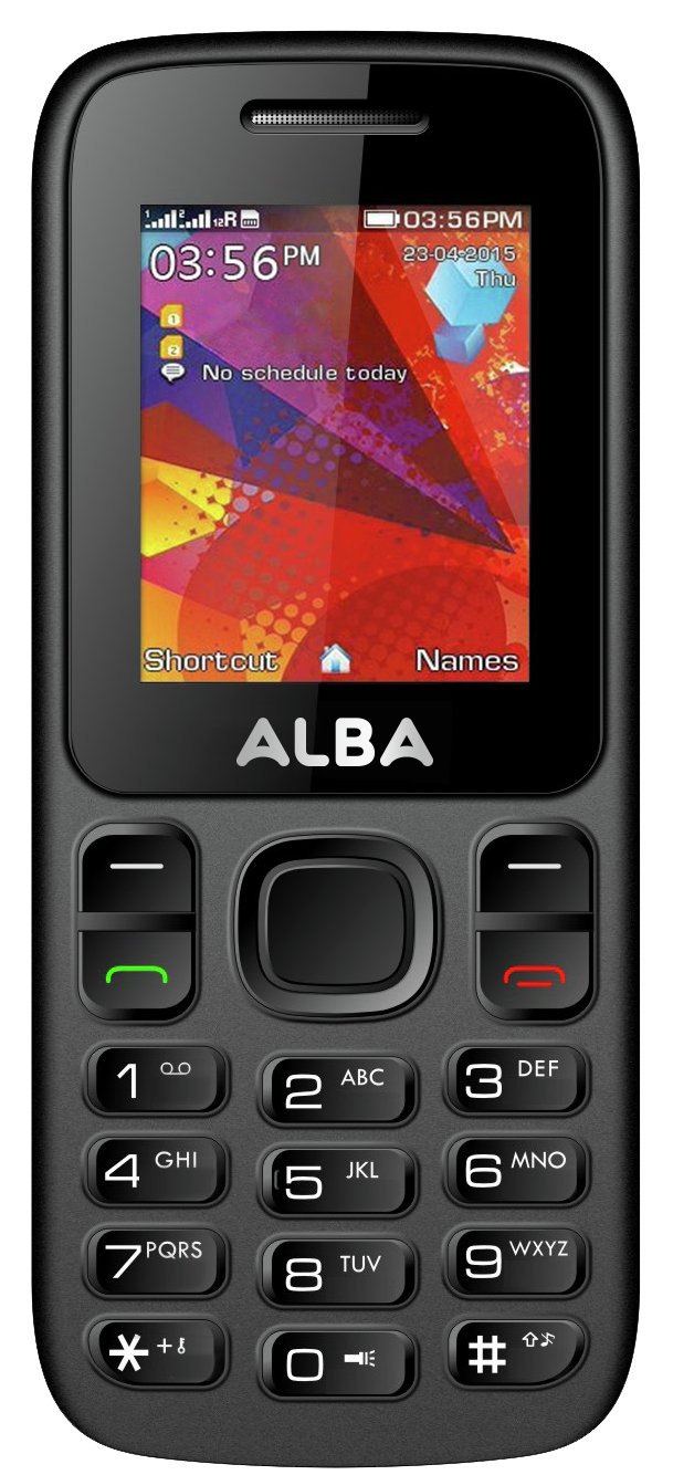 SIM Free Alba Mobile Phone - Black