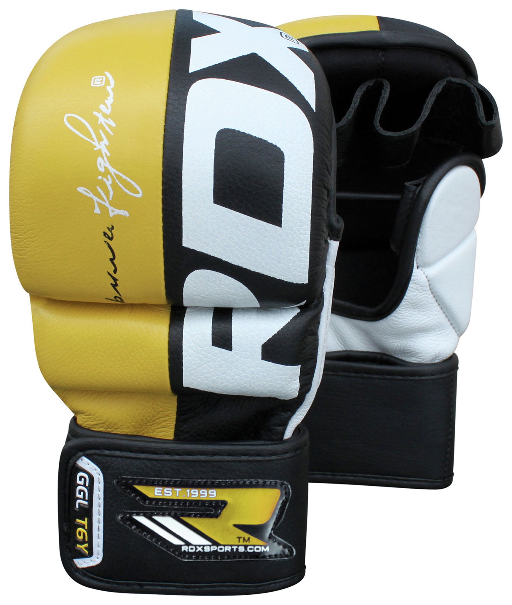 RDX Large to XLarge Mixed Martial Arts Training Gloves - Red