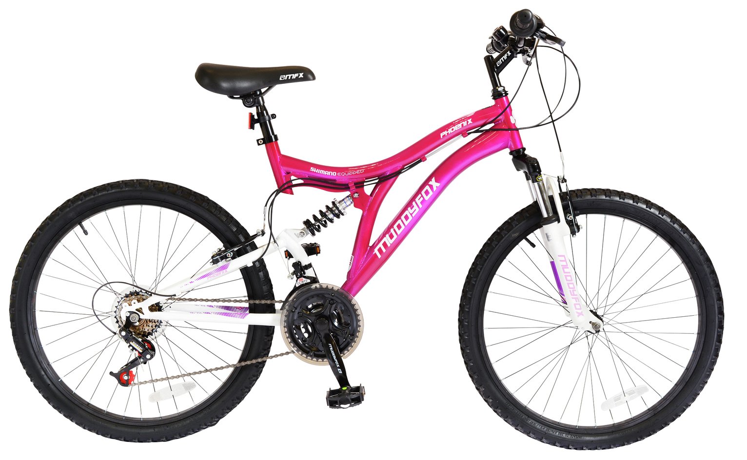 muddyfox radar 20 inch dual suspension mountain bike