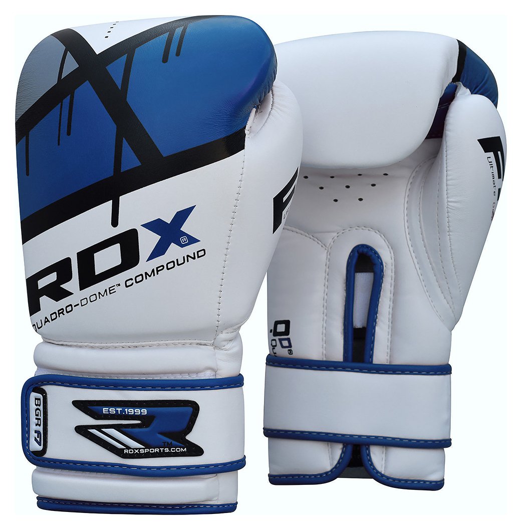RDX Synthetic Leather 16oz Boxing Gloves - Blue