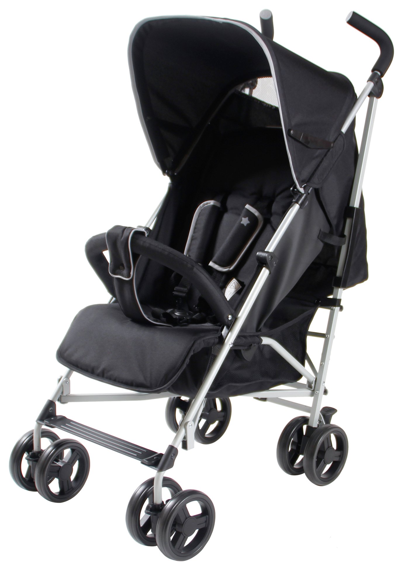 my babiie mb01 grey stars stroller