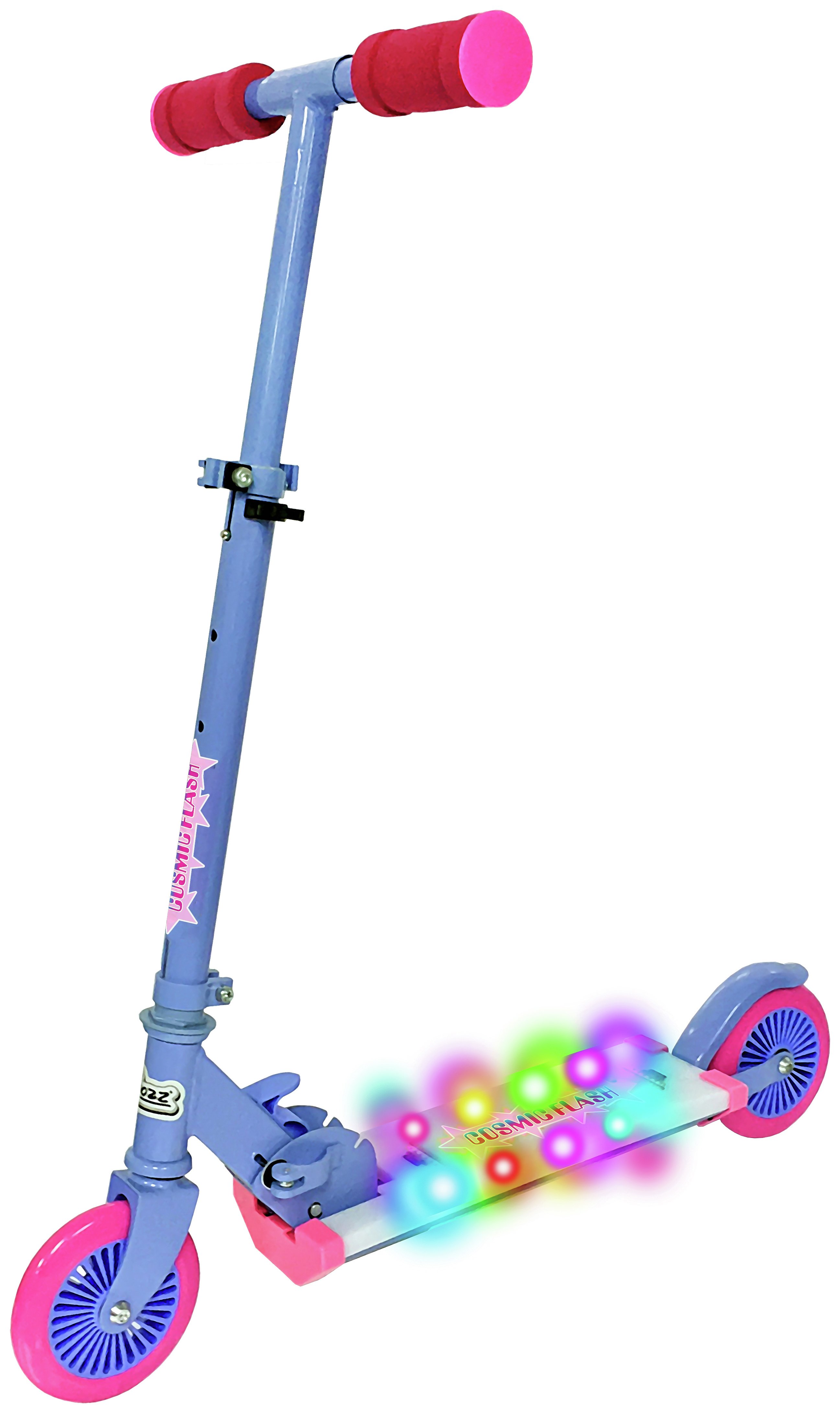 ozbozz light burst scooter pink