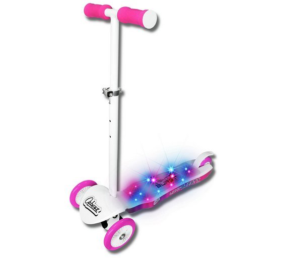 ozbozz light burst scooter pink