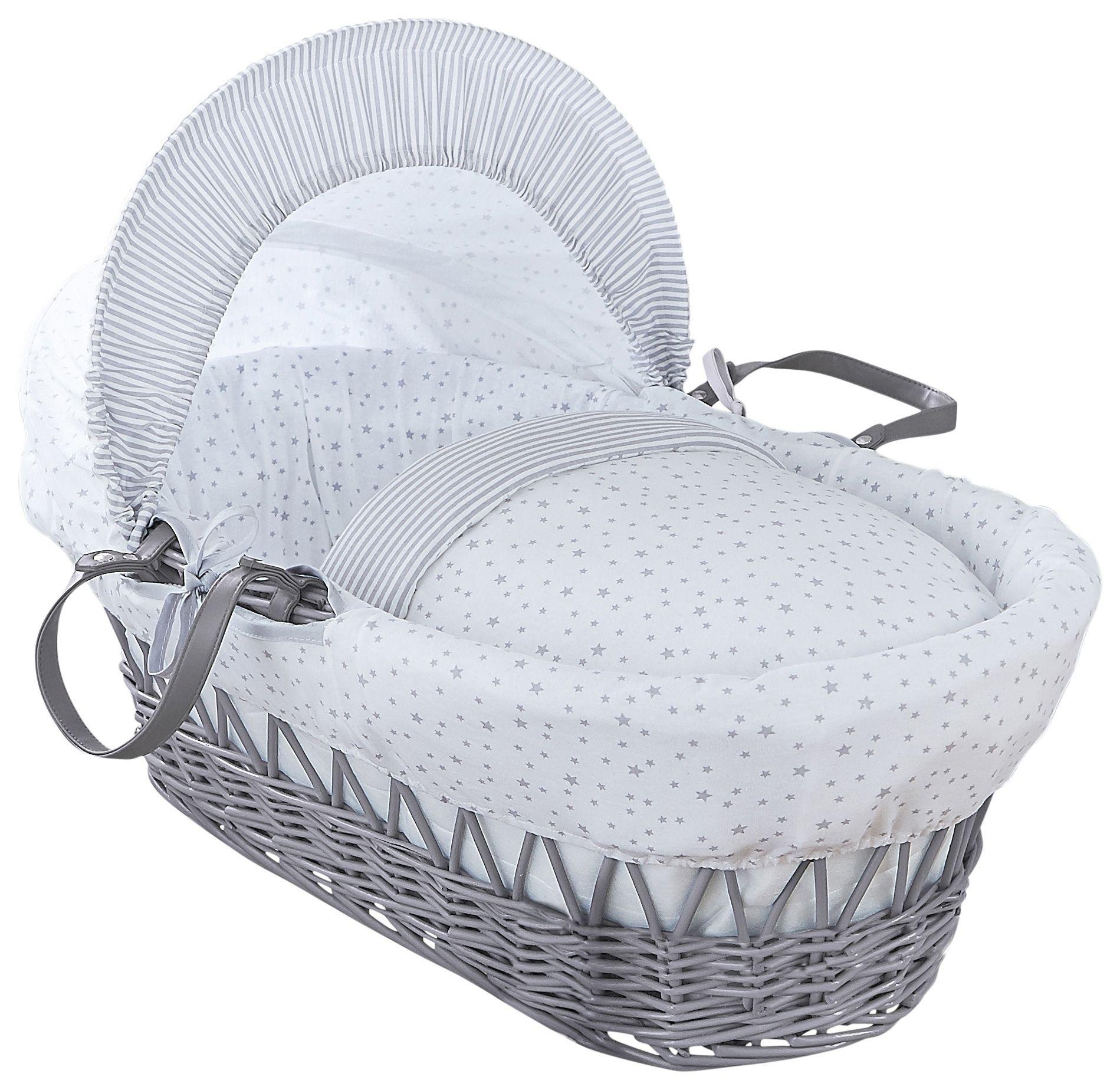 argos pink moses basket