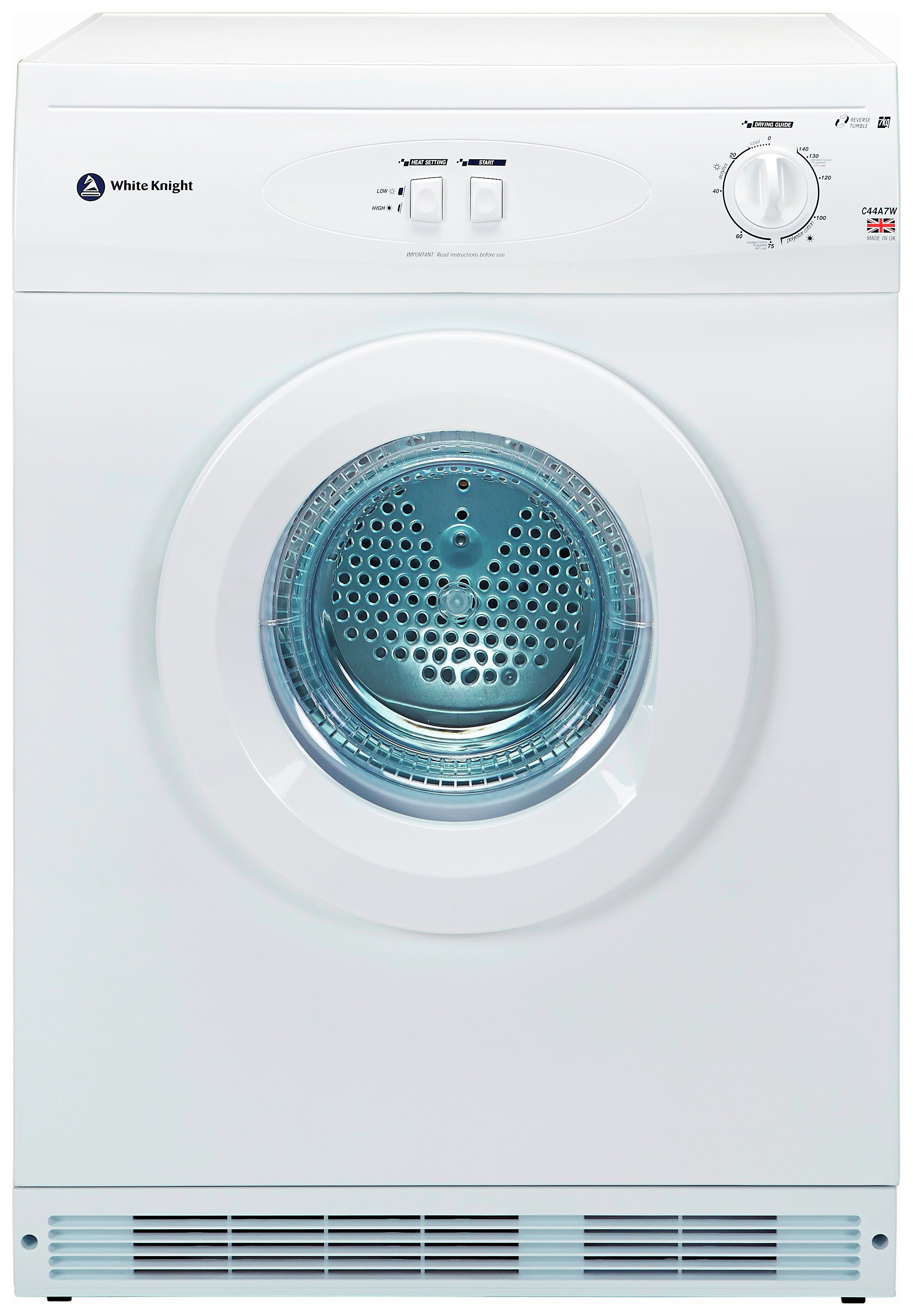 EAN 5025761001429 product image for White Knight - C44A7W 7KG Vented - Tumble Dryer - White | upcitemdb.com
