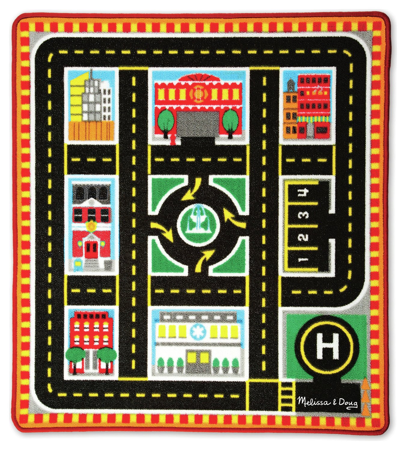 UPC 000772194068 product image for Melissa and Doug Round the City Rescue Rug. | upcitemdb.com