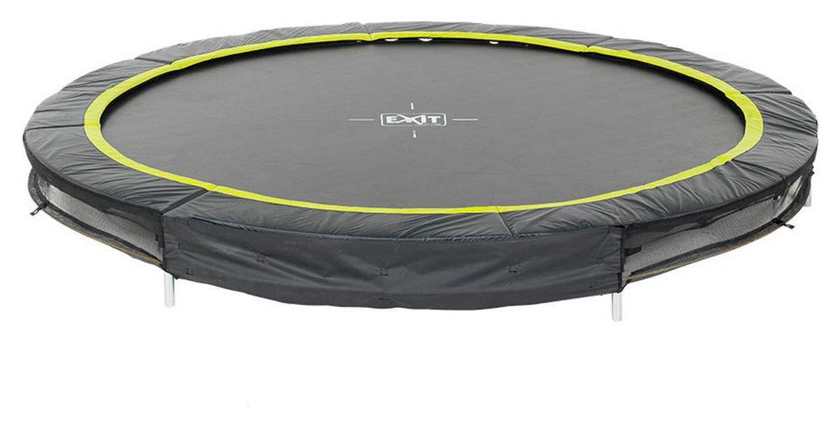 EXIT 14ft Black Edition Ground Trampoline