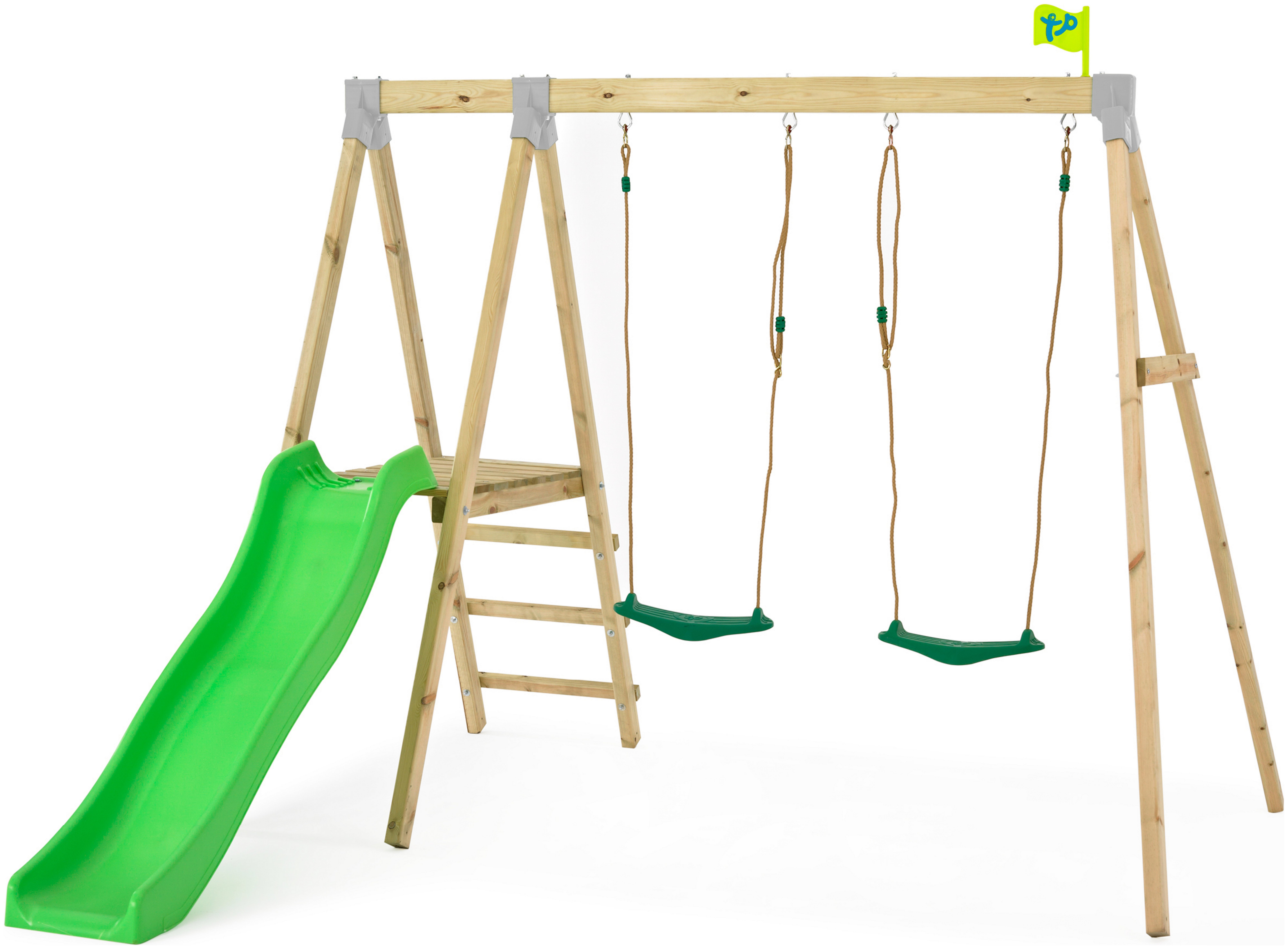 TP Forest Wooden Swing Set and Slide