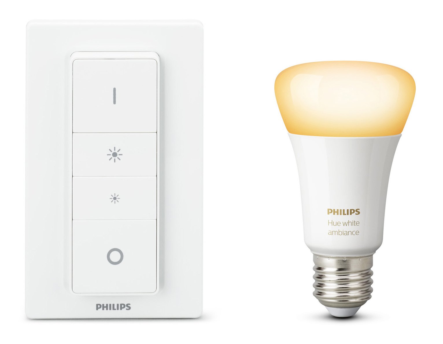 Philips Hue Light Recipe Kit Dimmer and White Ambiance Bulb