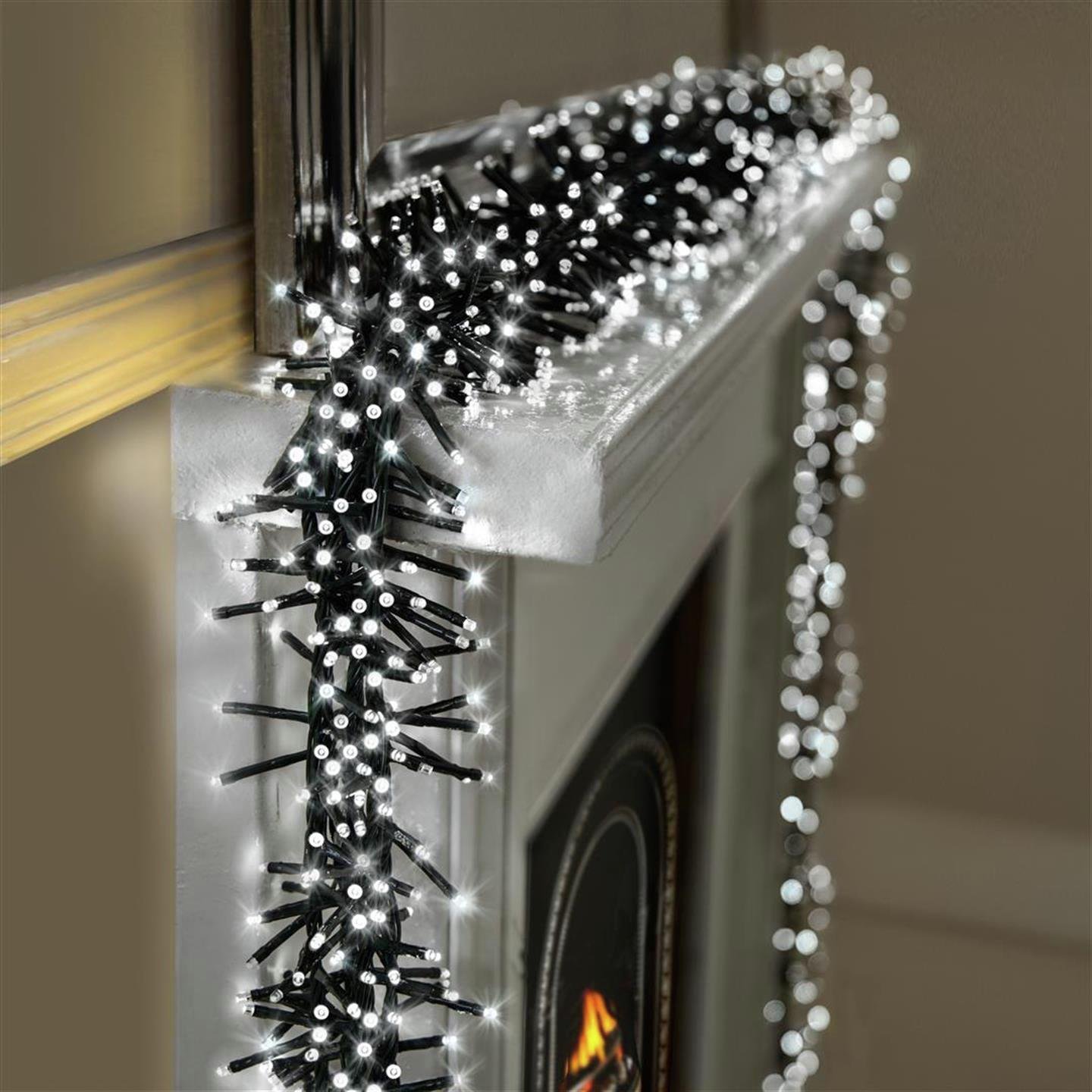 Premier Decorations - 480 LED Multi Cluster Lights - White