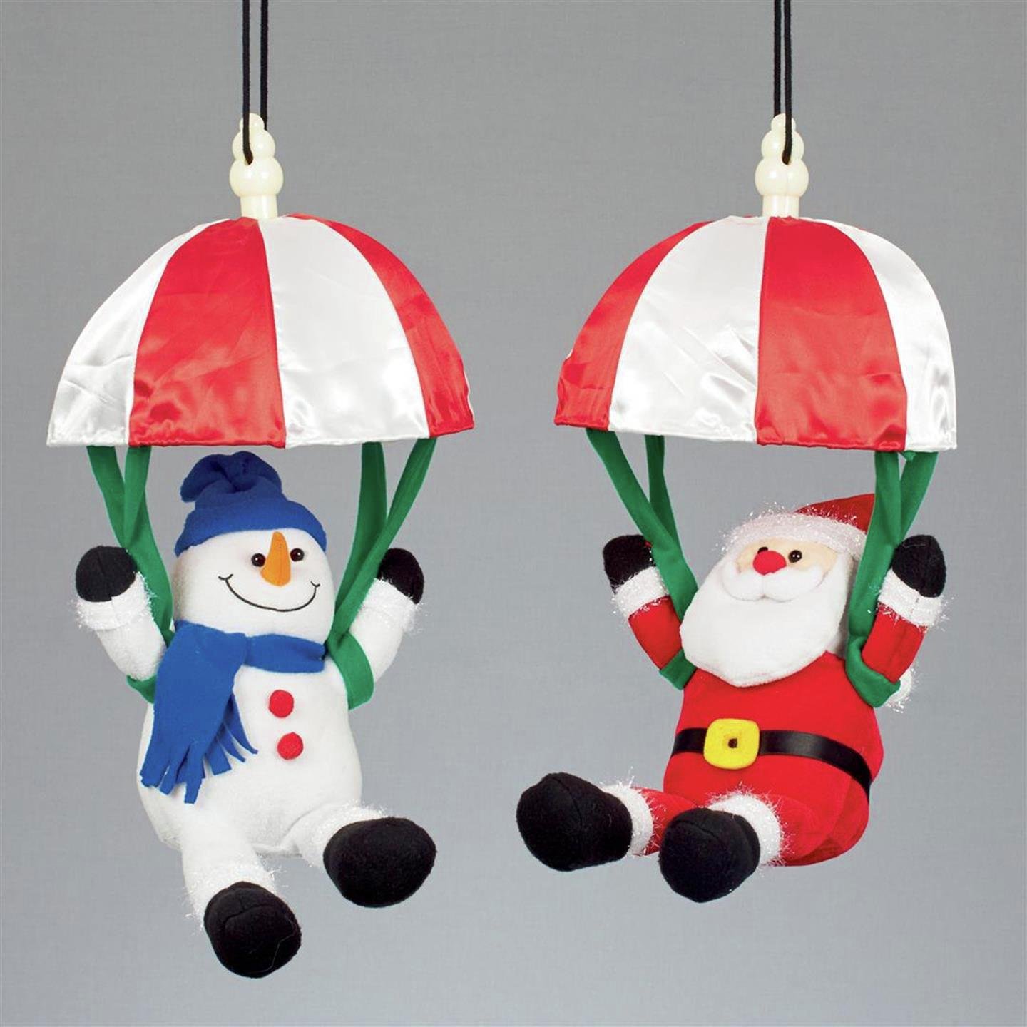 Premier Decorations - Santa & Snowman Parachute Decorations