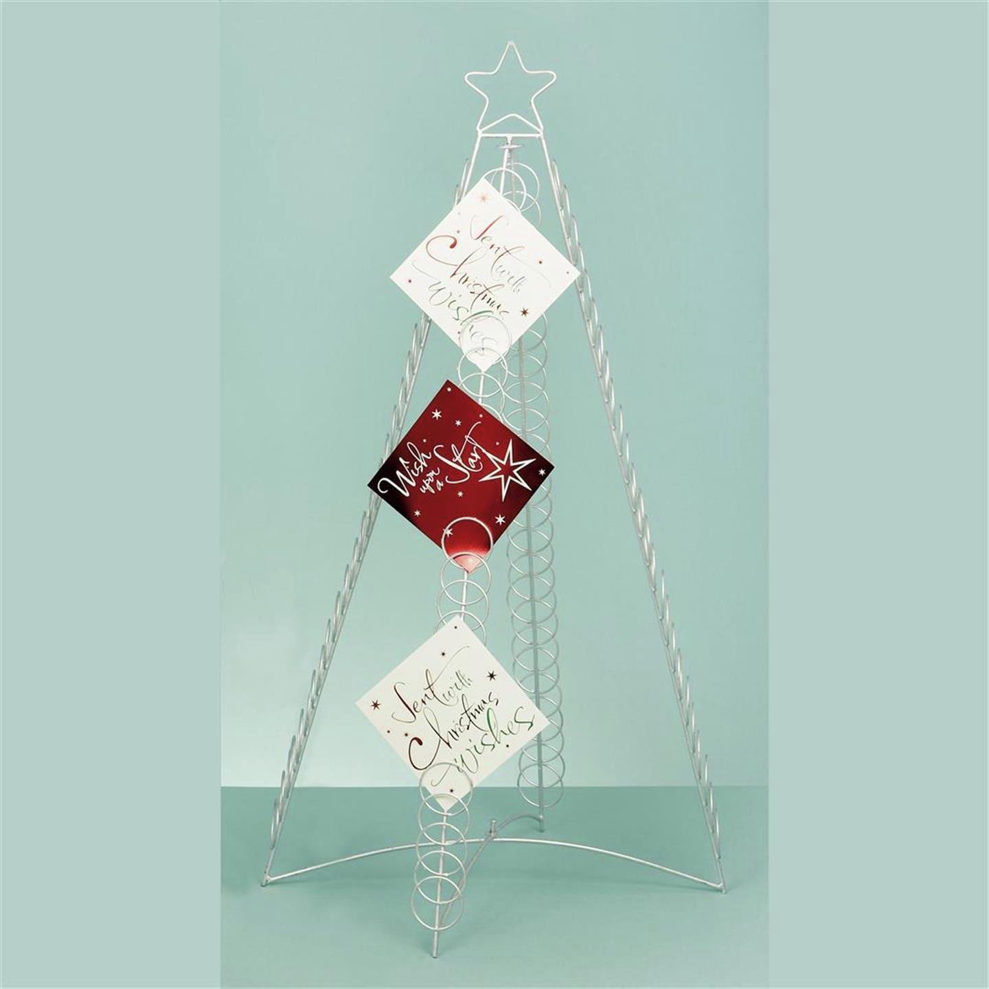 Premier Decorations 100 Christmas Card Floor Holder Silver (7195729