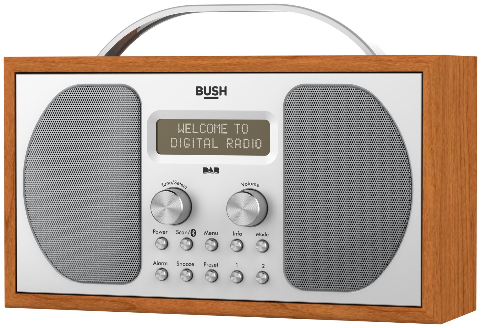 Bush DAB Bluetooth Wooden Radio