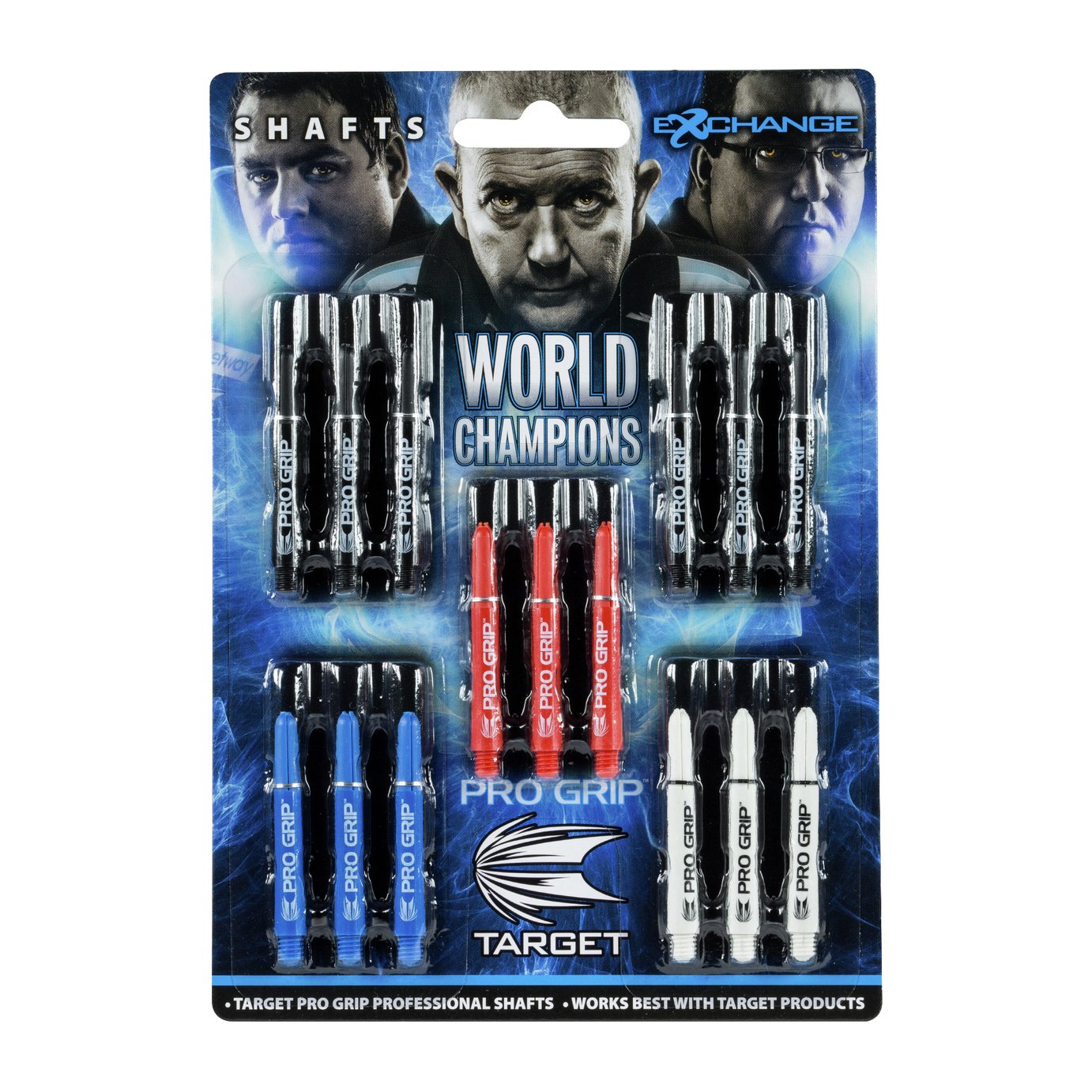 Target World Champions Pro Grip 5 Set Darts Shaft Pack