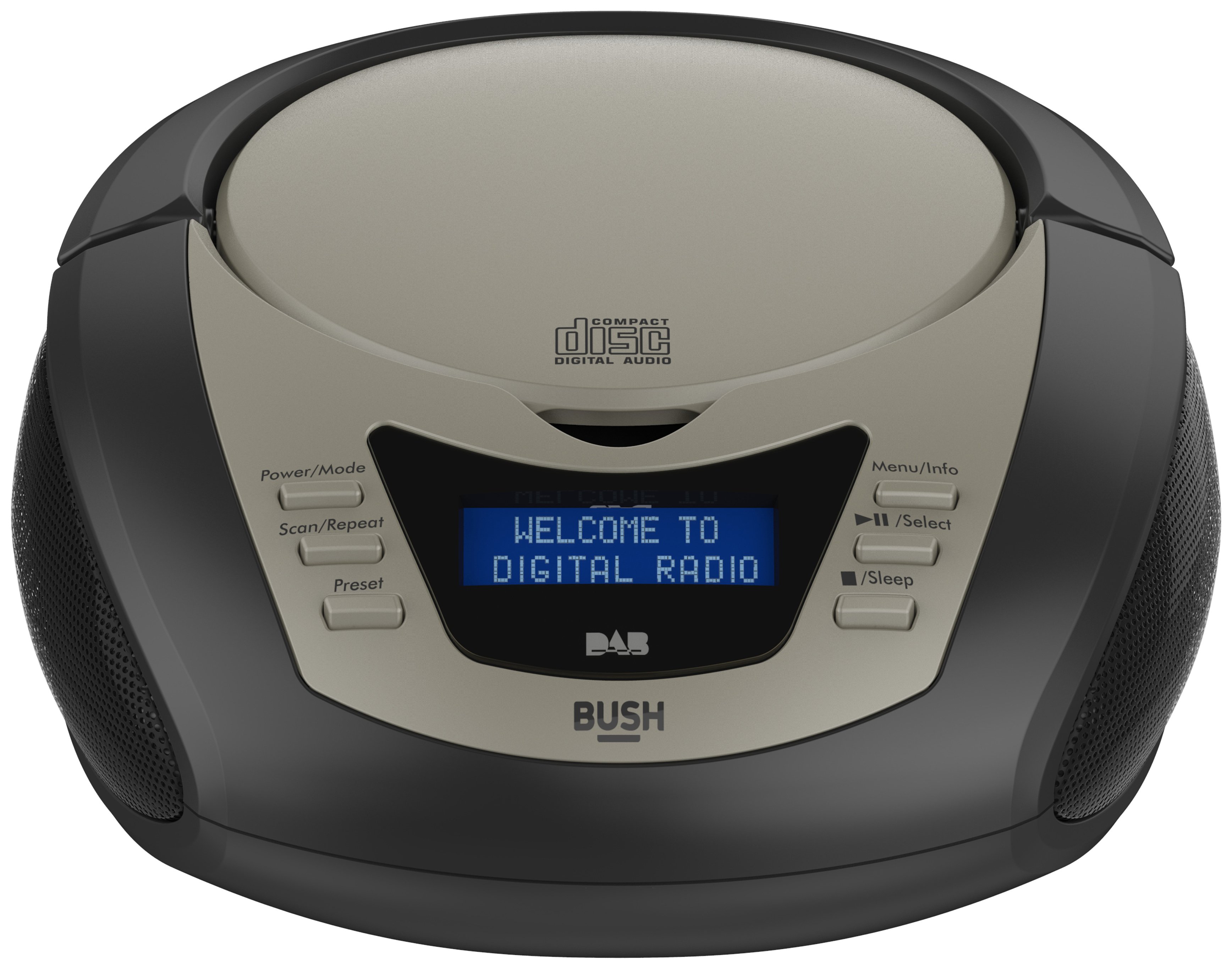 Bush DAB Boombox with CD Player - Black