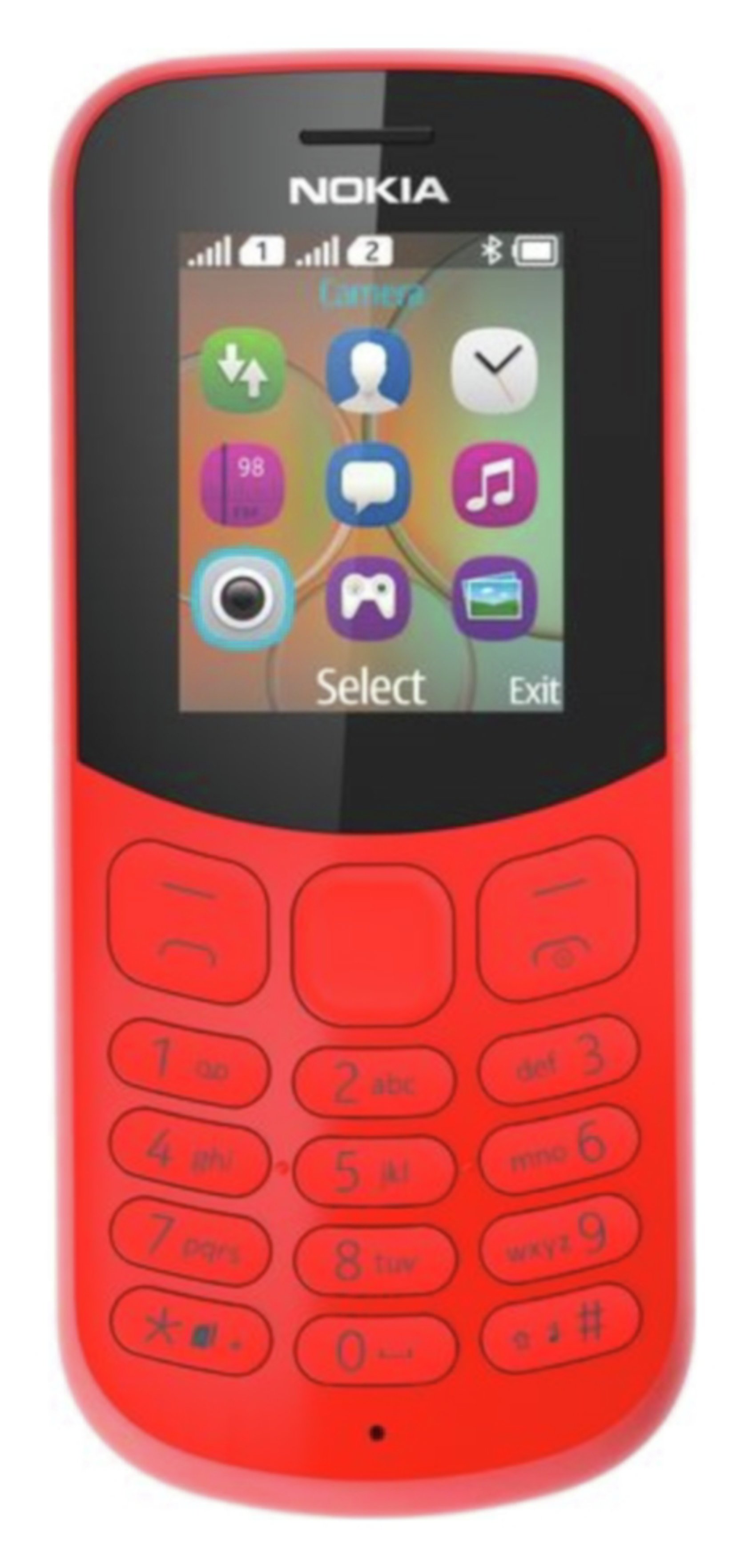 Sim Free Nokia 130 2017 Mobile Phone - Red