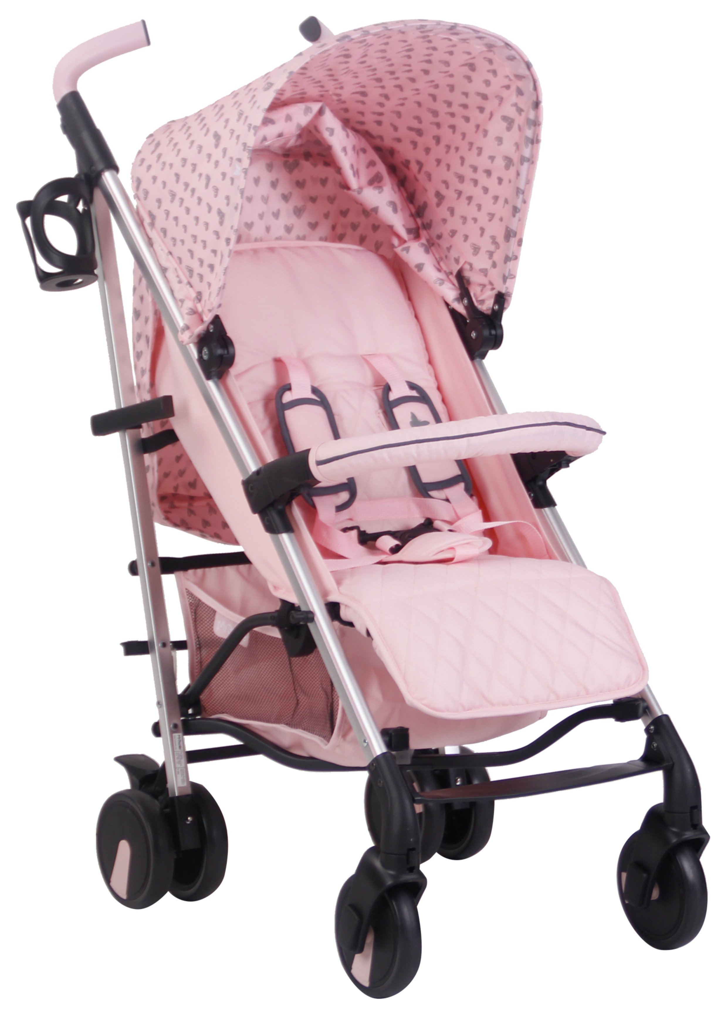 My Babiie MB51 Katie Piper Stroller - Pink Hearts (7544545) | Argos