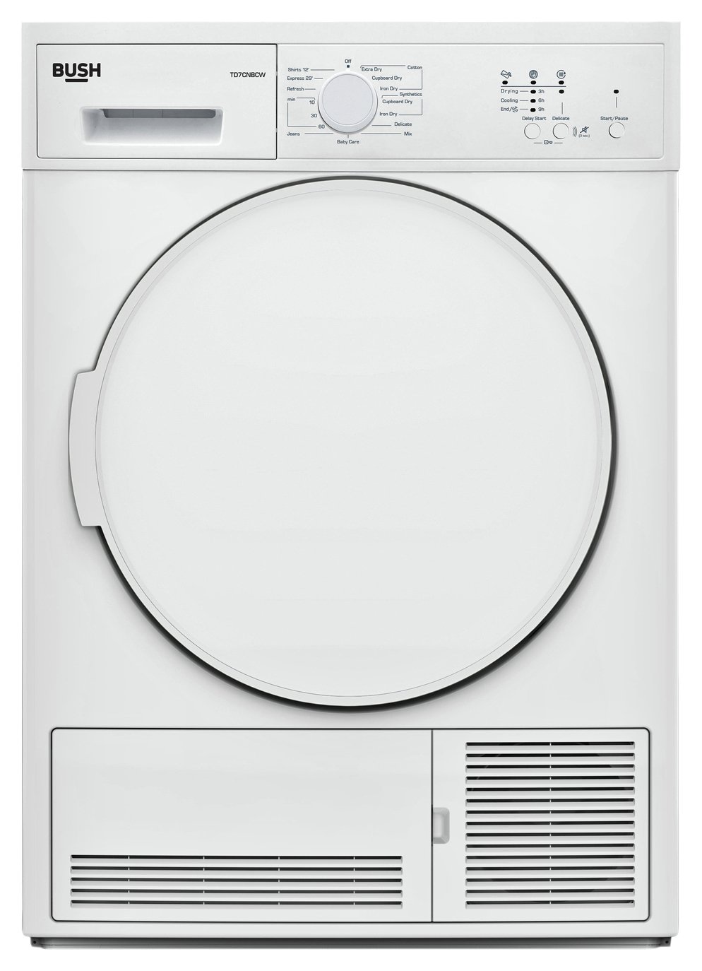 Bush TD7CNBCW White 7KG Condenser Tumble Dryer 
