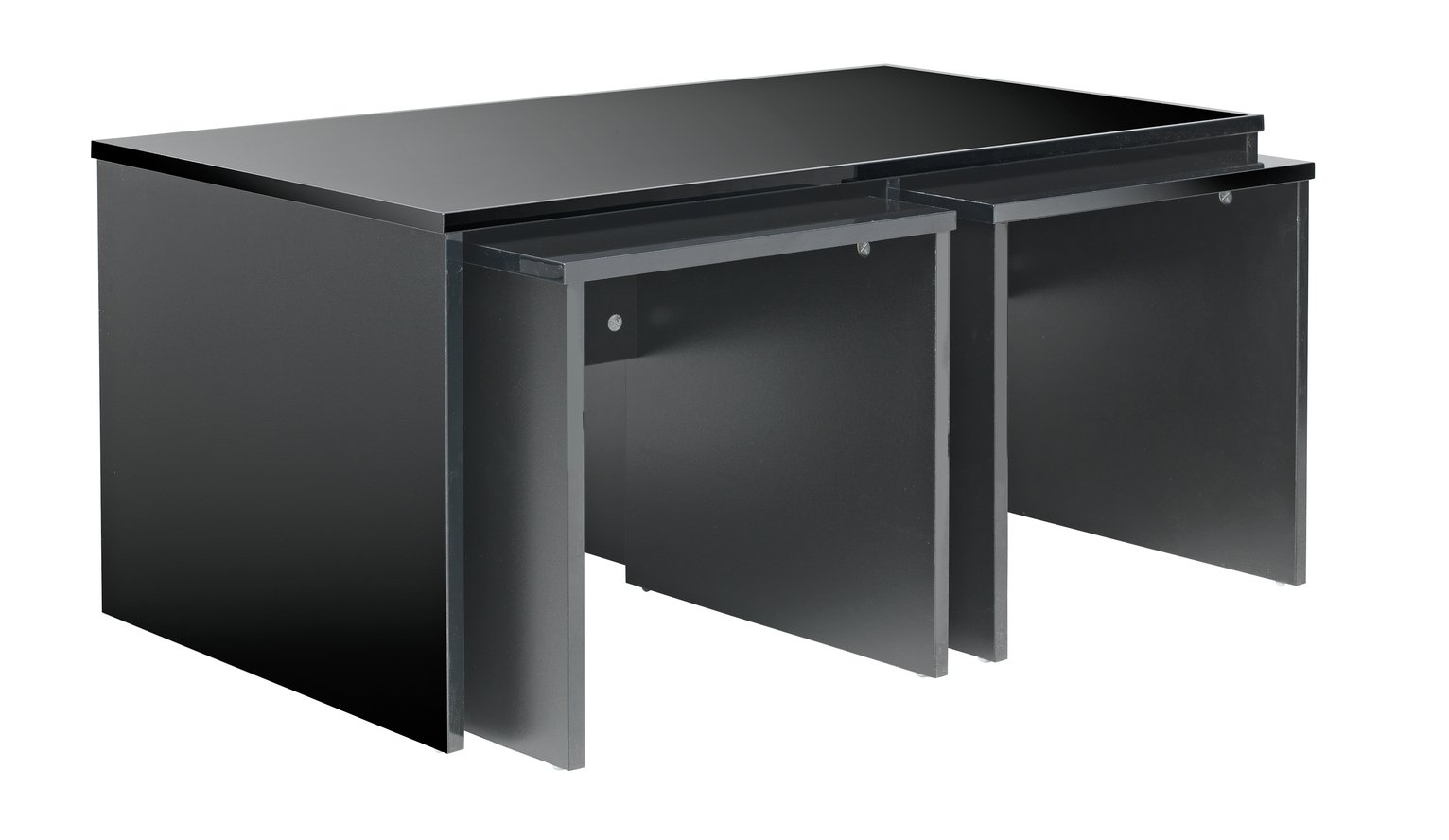 Argos Home Hayward Large Table and Two Small Tables - Black at Argos