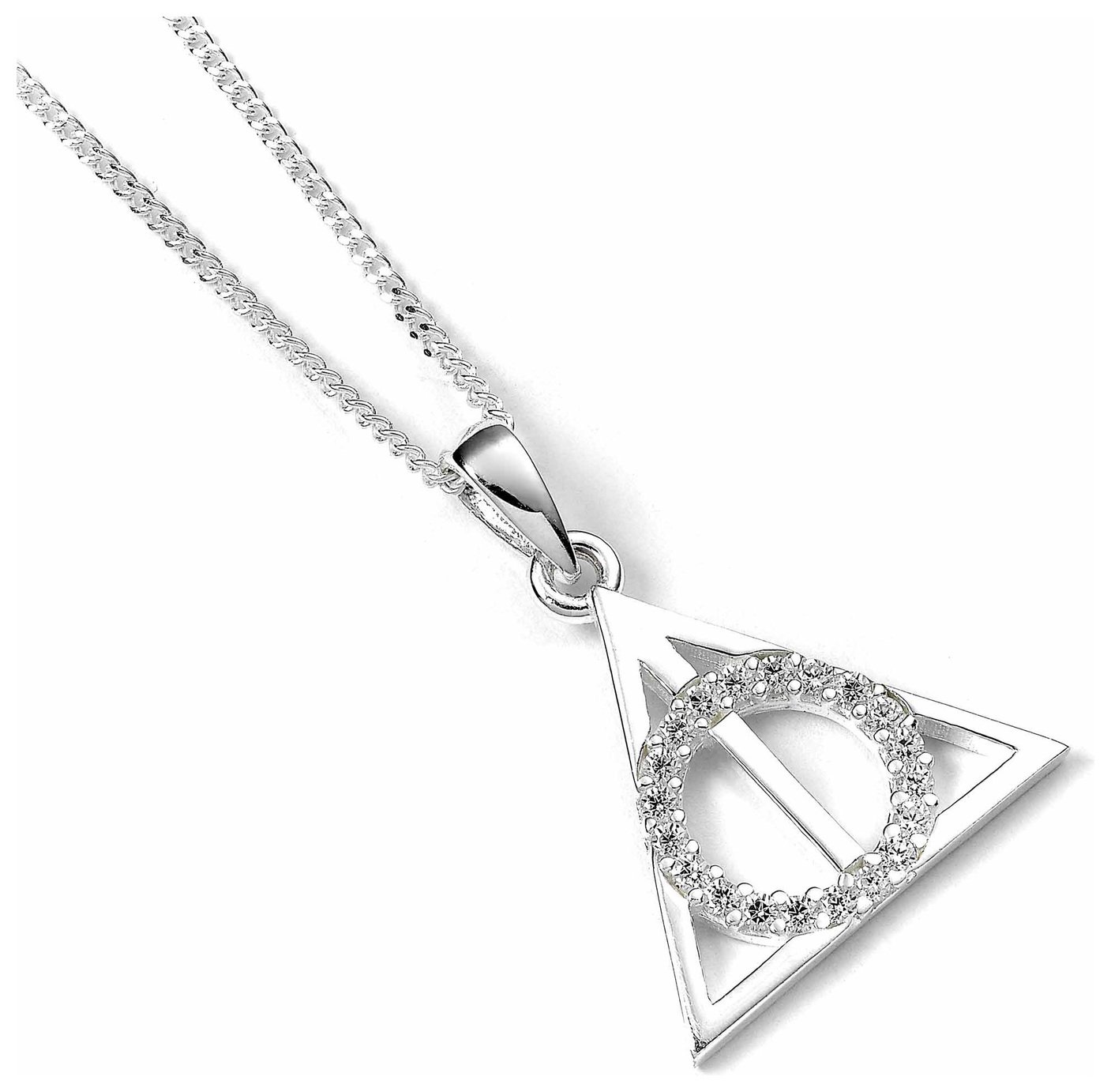 Harry potter deathly hallows necklace sterling silver shop
