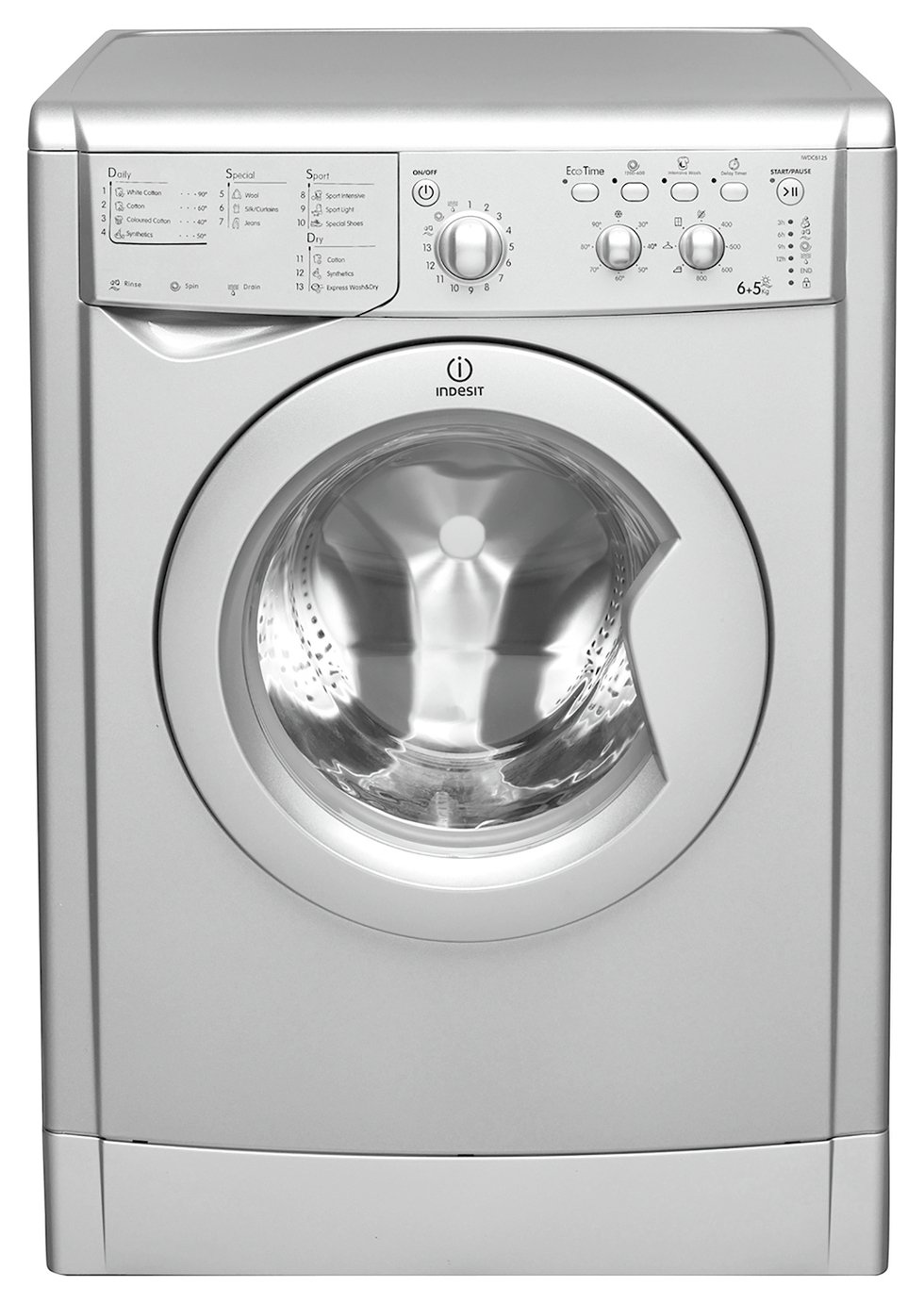 EAN 8007842625127 product image for Indesit IWDC612S Washer Dryer - Silver | upcitemdb.com