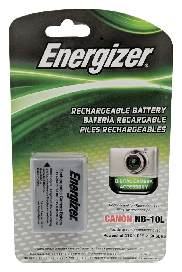 Energizer ENB-CE10 Camera Battery for Canon NB-10L 
