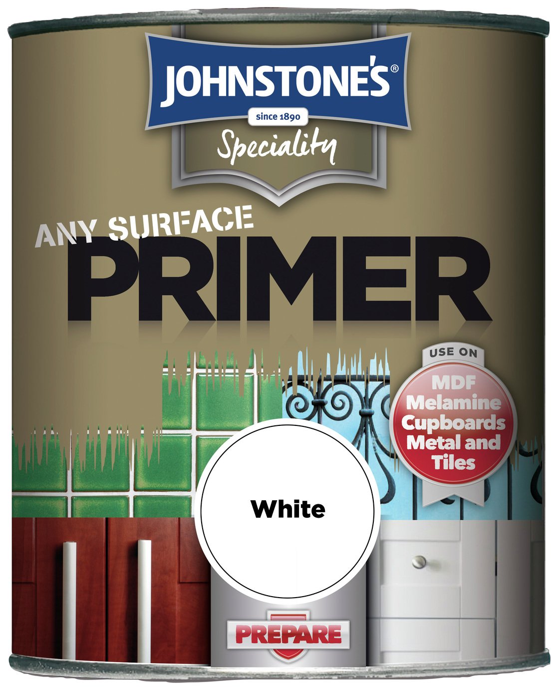 EAN 5010426775890 product image for Johnstone's Any Surface Primer Paint 750ml - White | upcitemdb.com