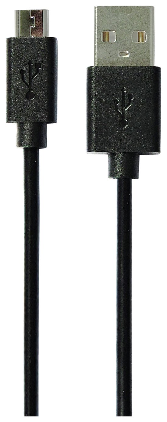 2m Micro USB Cable - Black 