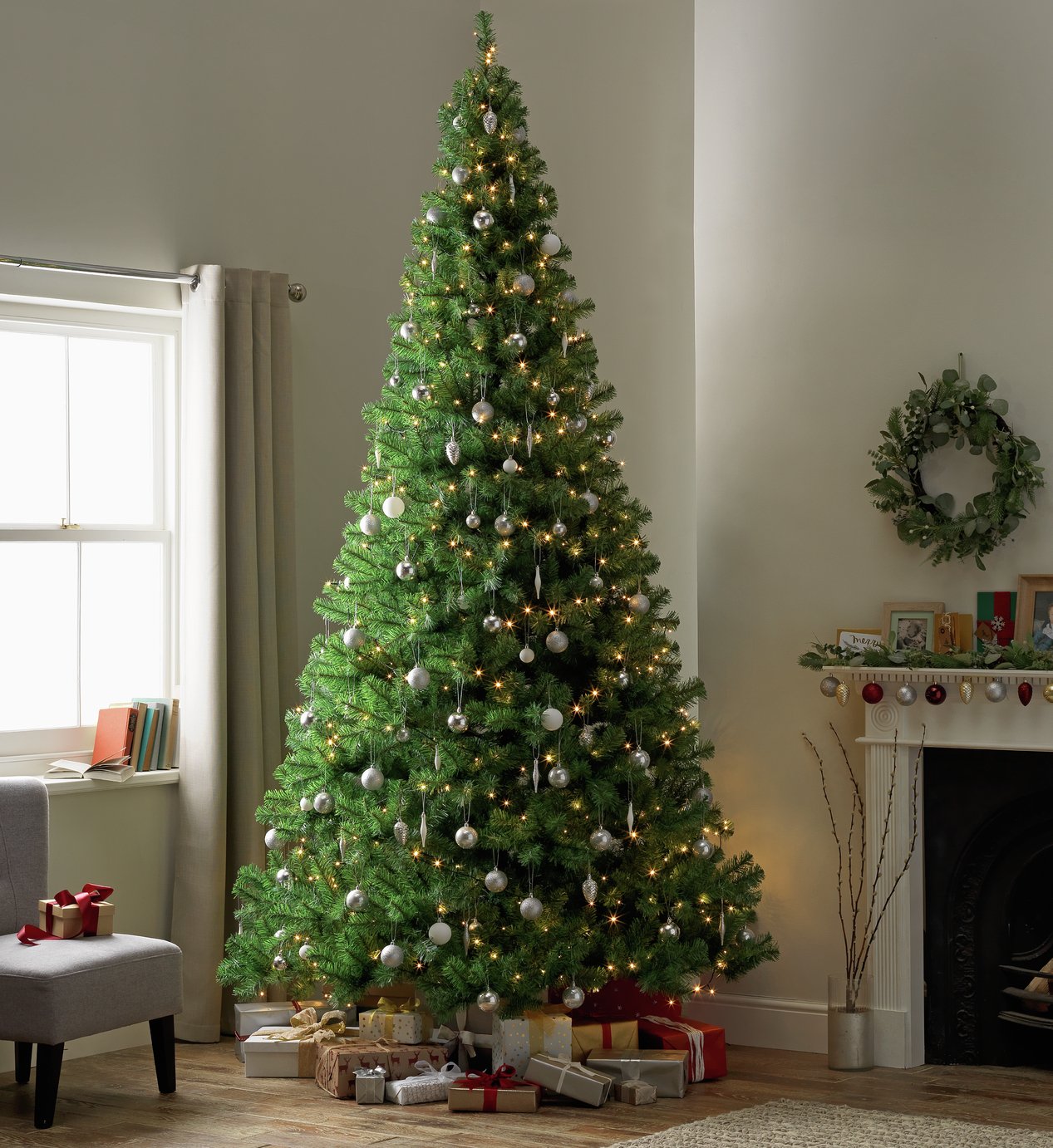 Argos Home 10ft Christmas Tree - Green