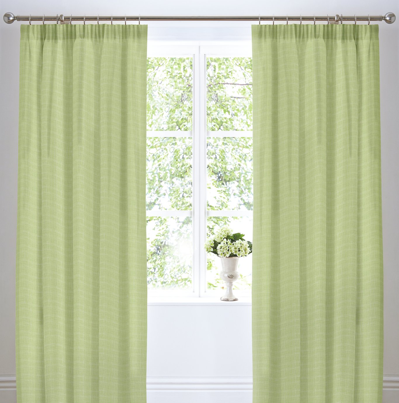 Dreams & Drapes Dreams N Drapes Botanique Lined Curtains 168x183cm - Green.