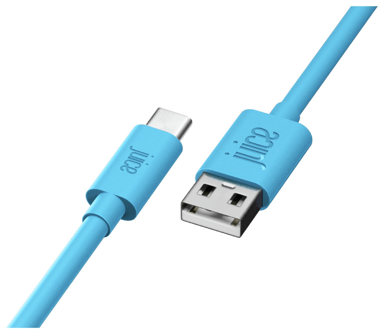 Juice USB to Type C 2m Charging Cable - Aqua 