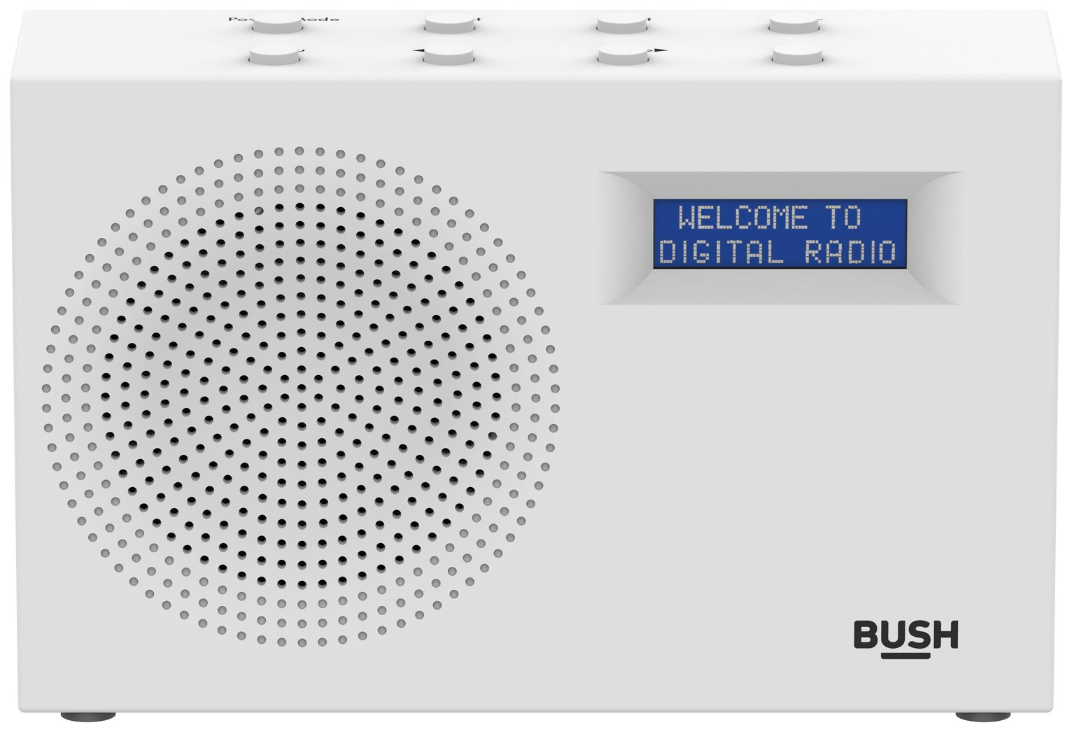 Bush Compact DAB/FM Radio – White 