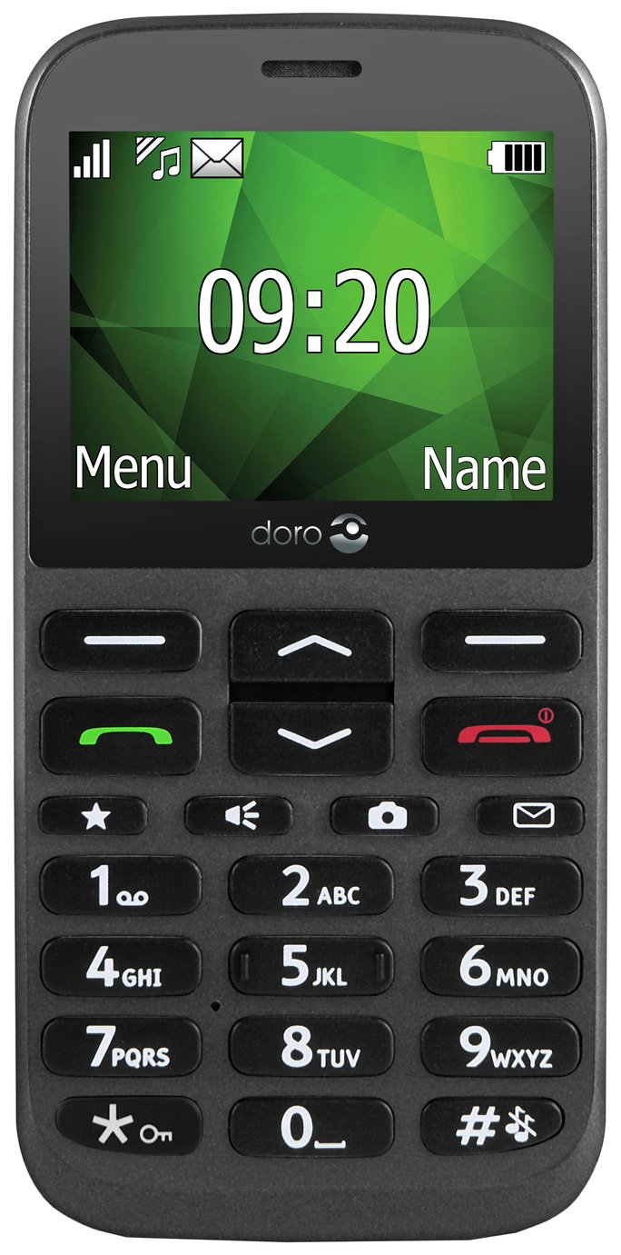 SIM Free Doro 1370 Mobile Phone - Graphite 