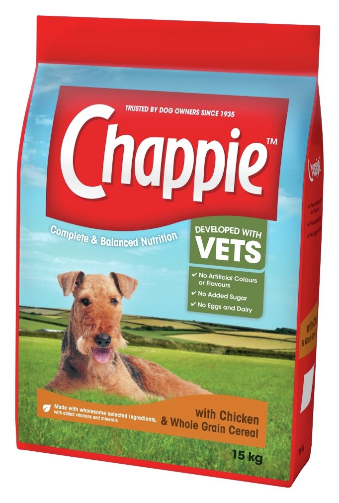 Damaged Chappie Complete Chicken Dry Dog Food - 15kg