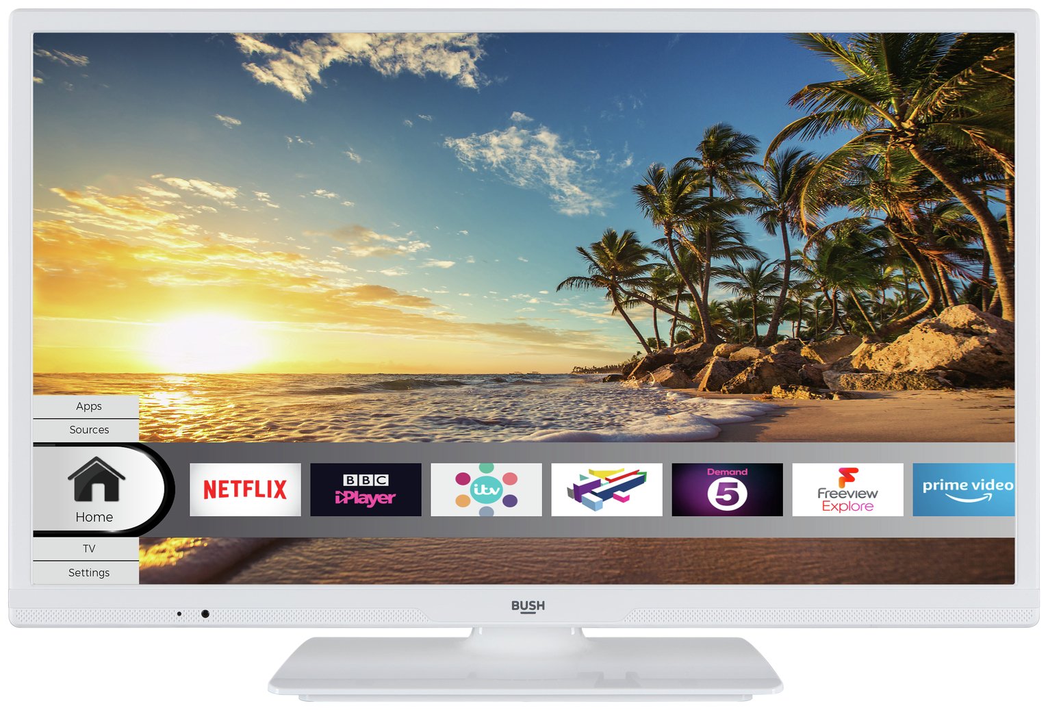 Bush 24 Inch Smart HD Ready TV / DVD Combi - White